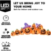 Joyfy 12.5 FT Long Halloween Inflatable Outdoor Decorations, 9 Pcs Pumpkin Inflatable With Built-in LEDs For Halloween Party Yard Garden Lawn Decor
