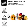 Joyfy 8 FT Long Halloween Inflatables Outdoor Decoration, Inflatable Pumpkin Ghost Cat Tombstone With LEDs For Halloween Yard Garden Lawn Decoration