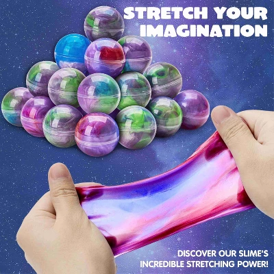 Joyfy 24 Pcs Party Favors Galaxy Stretchy Non-Sticky Mess-Free Stress Relief Safe Toys For Girls Boys Classroom Reward Party Supplies Easter Stuffers - Image 2