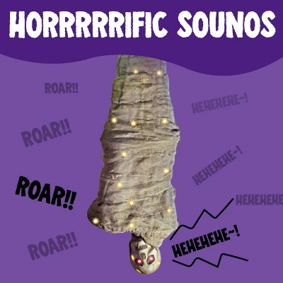 Joyfy Cocoon Corpse Halloween Decoration, 65" Hanging Skeleton Corpses With Lights And Sound, Animated Hanging Dead Body Prop For Indoor Outdoor Decor - Image 5