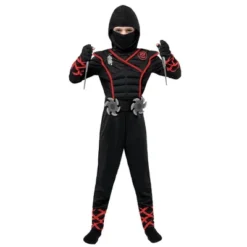 Joyfy Halloween Ninja Costume For Boys, Kids' Ninja Costume Dress Up For Halloween Cosplay Party